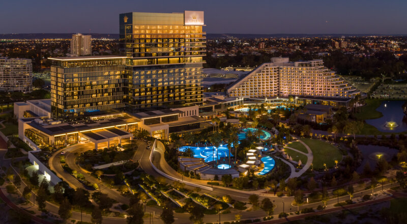 Aerial photo of Crown Perth